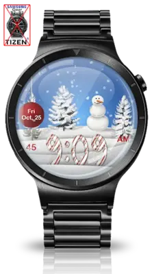 Christmas Snow HD Watch Face android App screenshot 9